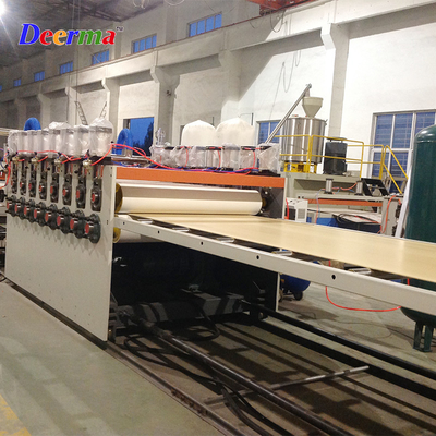300-400kg/h Output WPC Solid Foam Board Extrusion Line Machine for PVC Wall Panel Door